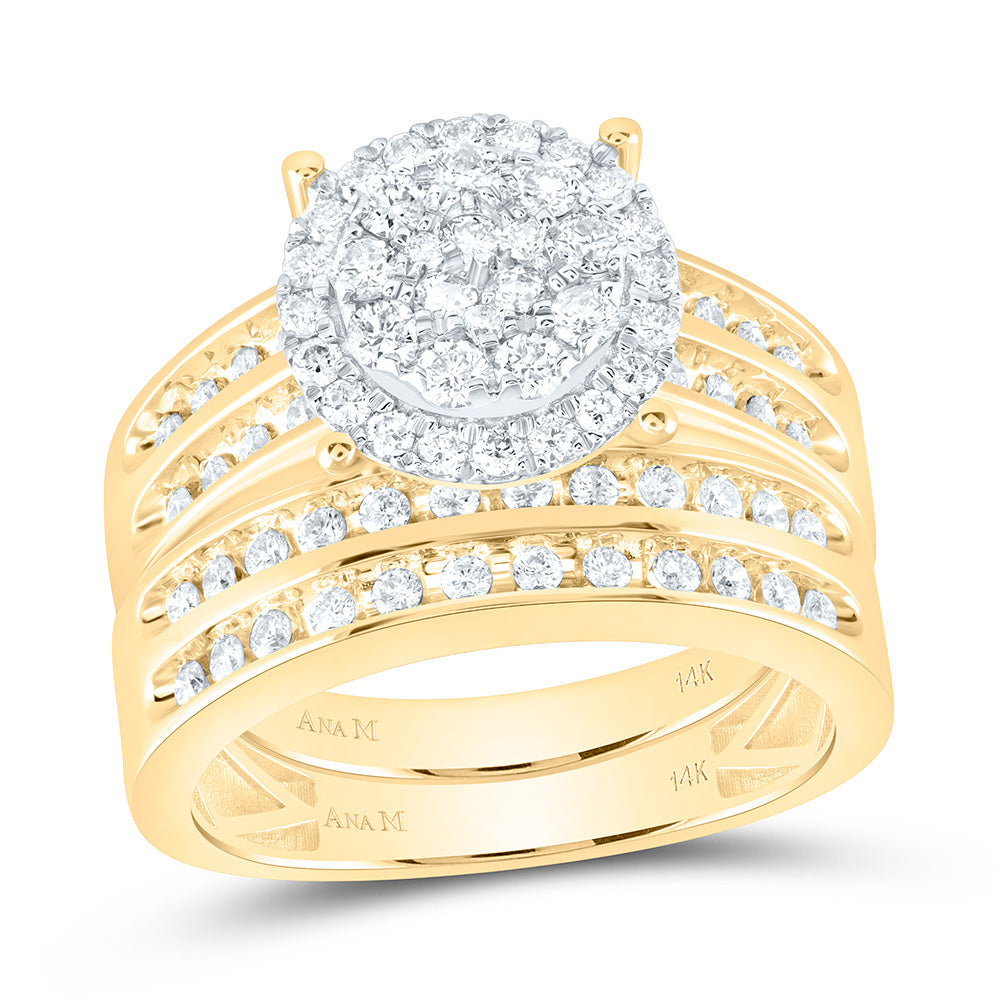 1 1/3CTW-NAT DIA ANA M ROUND TRIO SET Daisy Joyeria