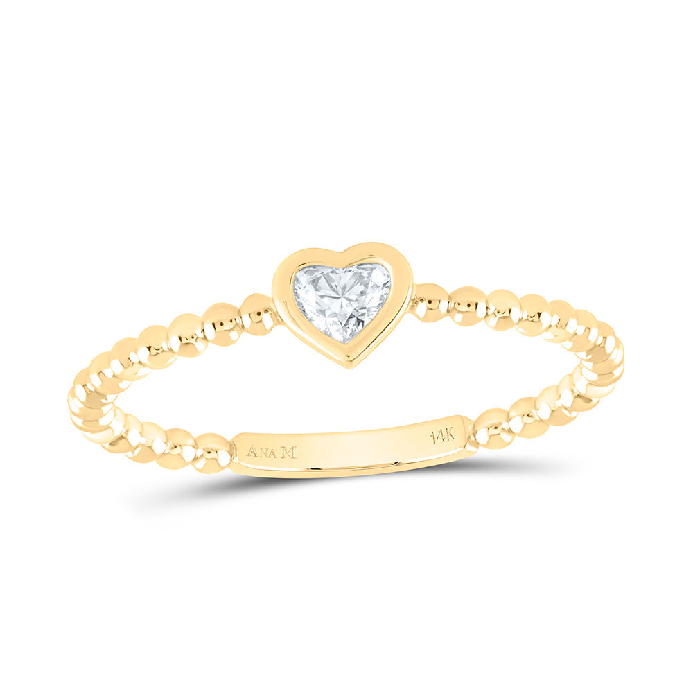 1/5CTW-NAT DIA HS-I1 FASHION HEART LADIES BAND Daisy Joyeria