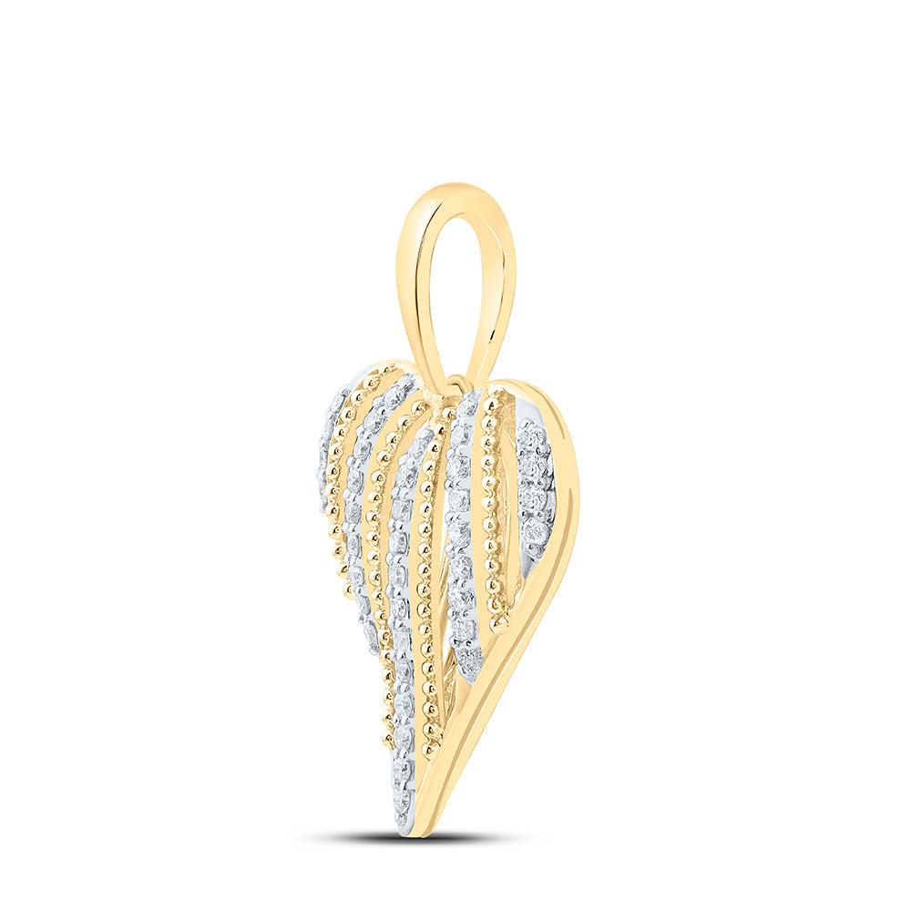 1/5CTW-NAT DIA CN FASHION HEART PENDANT Daisy Joyeria