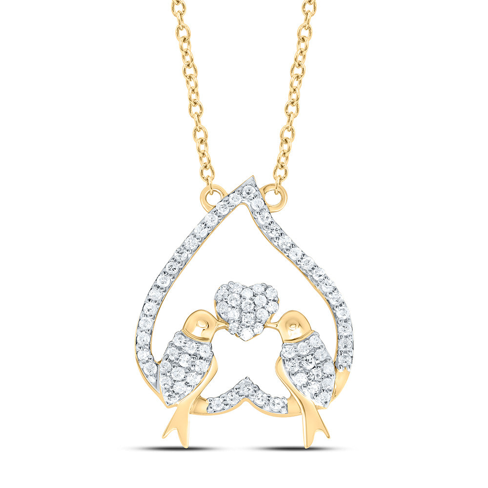 1/5CTW-NAT DIA P1 GIFT HEART NECKLACE (18 INCH) Daisy Joyeria