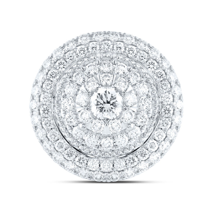 2 7/8CTW-NAT DIA ANA M ELITE 3/8CTW-CRD ROUND DOUBLE HALO BRIDAL RING Daisy Joyeria
