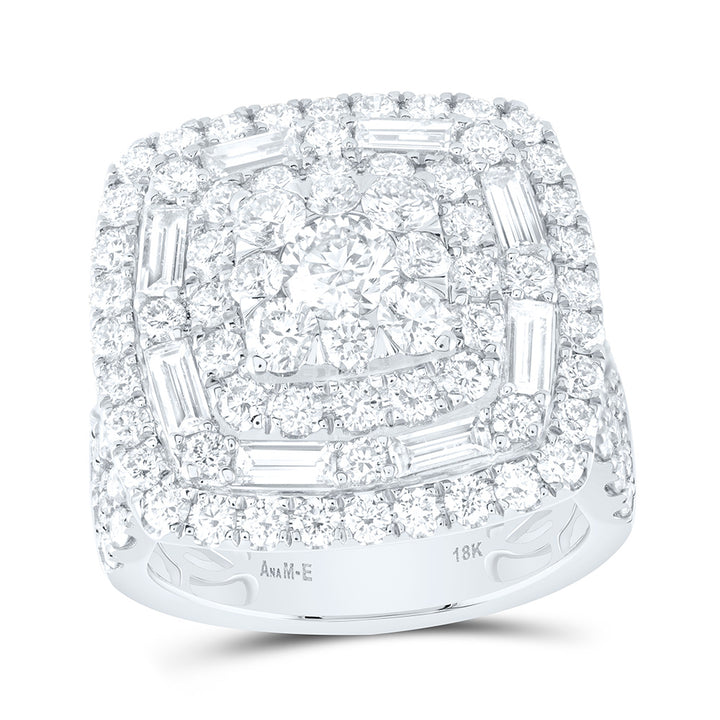 4CTW-NAT DIA ANA M ELITE 3/8CTW-CRD CUSHION DOUBLE HALO BRIDAL RING Daisy Joyeria
