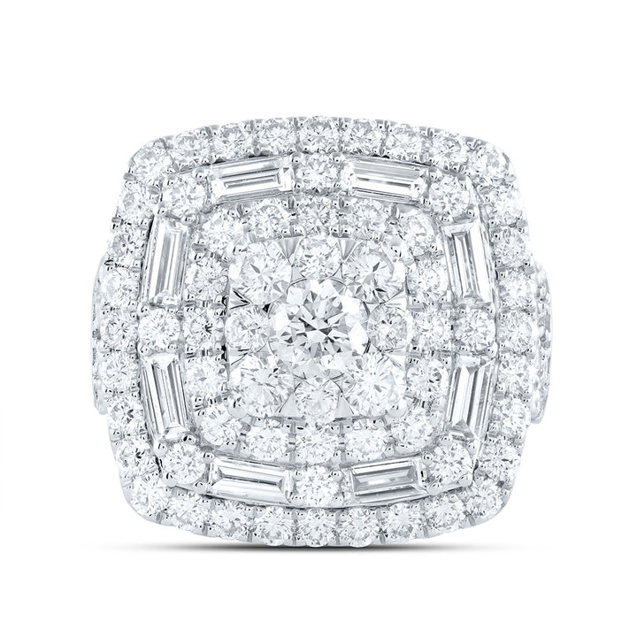 4CTW-NAT DIA ANA M ELITE 3/8CTW-CRD CUSHION DOUBLE HALO BRIDAL RING Daisy Joyeria