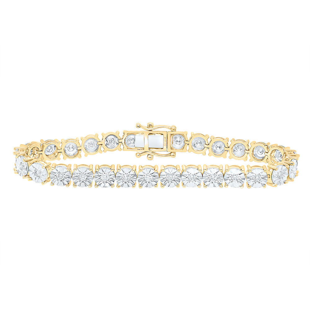 1 1/5CTW-NAT DIA NK FASHION 6.0MM FANUK TENNIS BRACELET (7 INCH) Daisy Joyeria