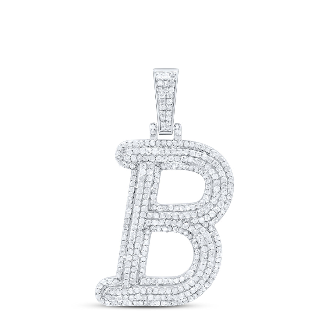 1CTW-NAT DIA P3 GIFT INITIAL "B" PENDANT Daisy Joyeria