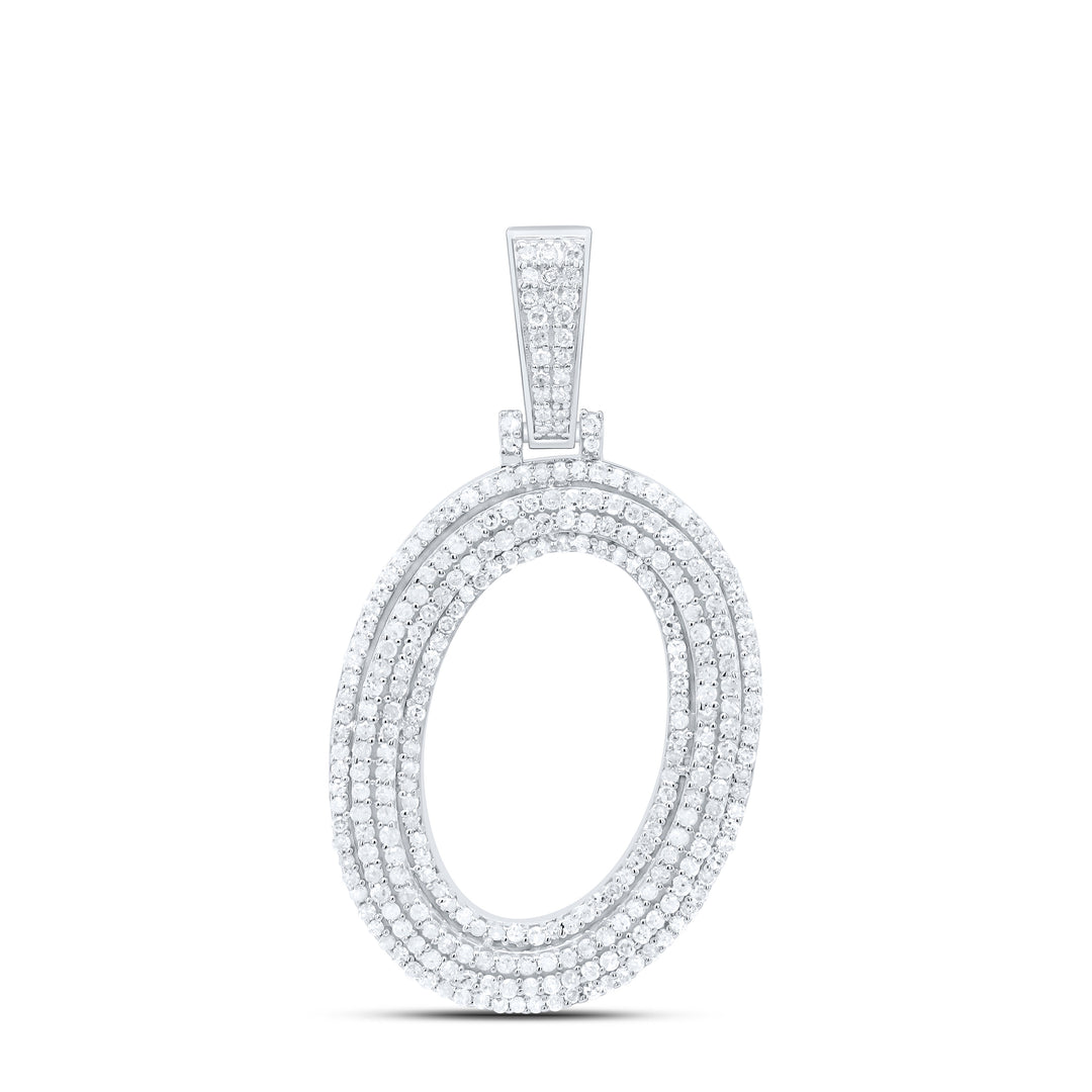 3/4CTW-NAT DIA P3 GIFT INITIAL "O" PENDANT Daisy Joyeria