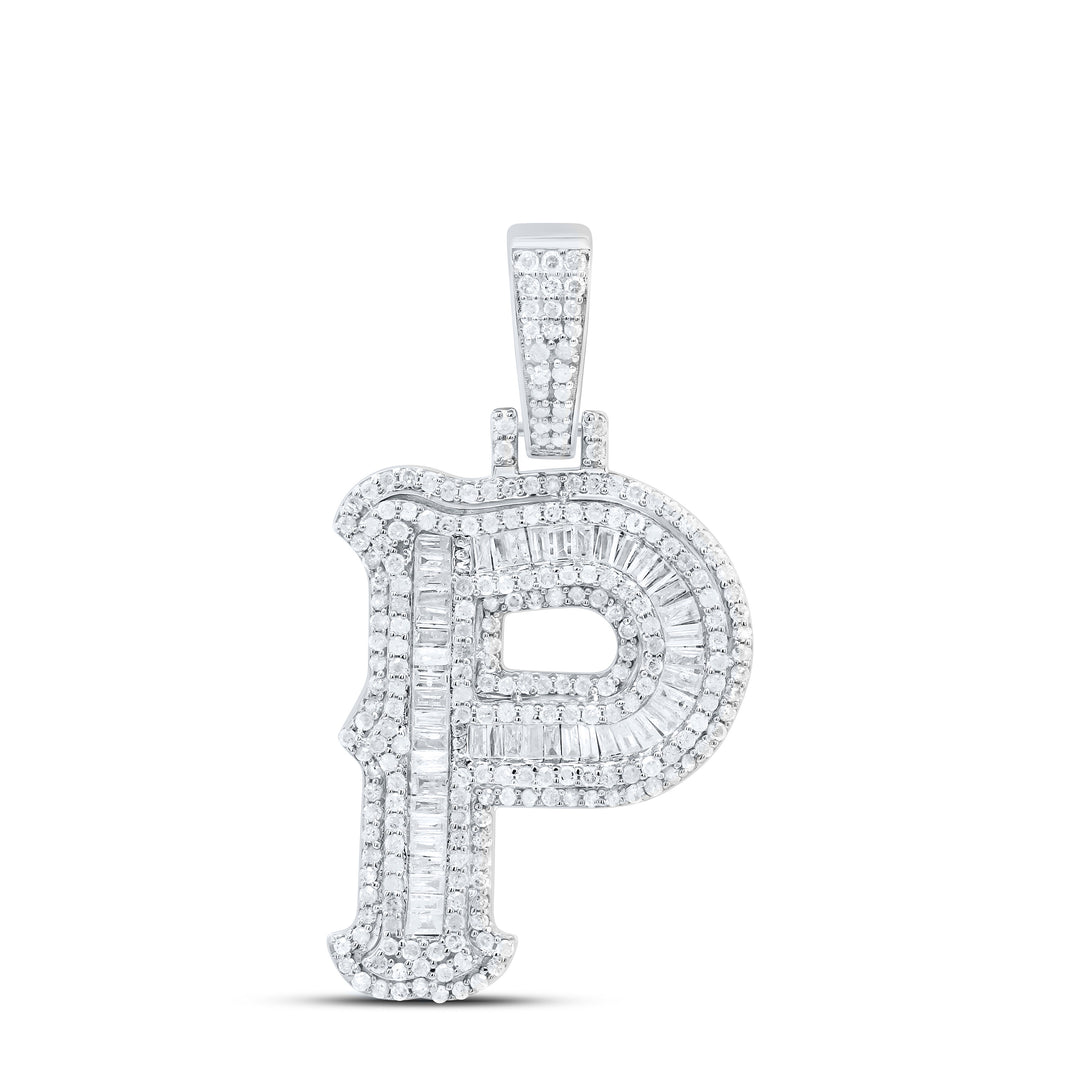 1 CTW-NAT DIA P2P3 GIFT (25MM) INITIAL "P" PENDANT Daisy Joyeria
