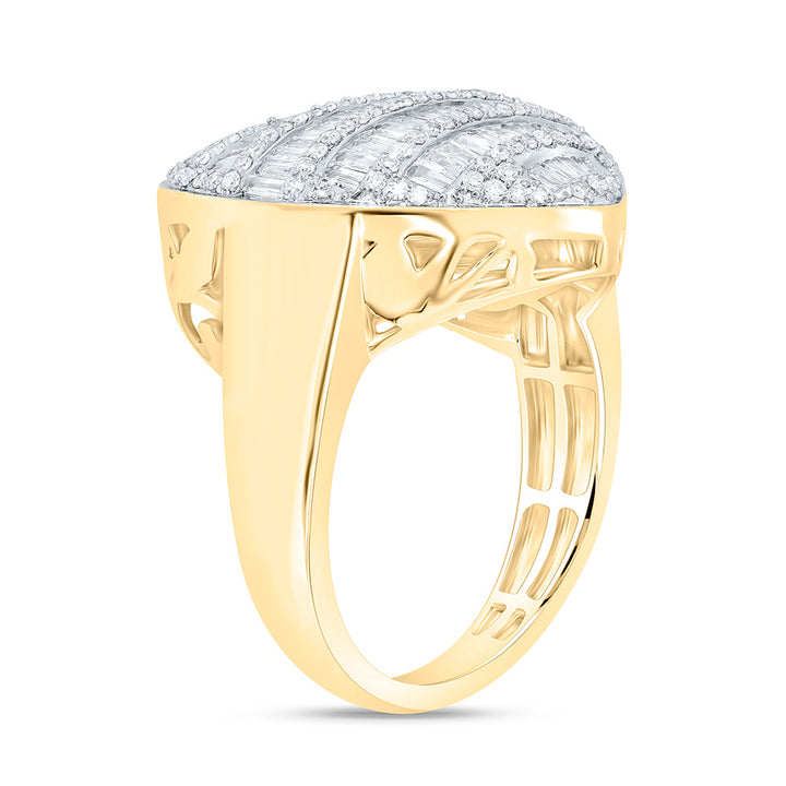 1CTW-NAT DIA NK FASHION HEART RING Daisy Joyeria