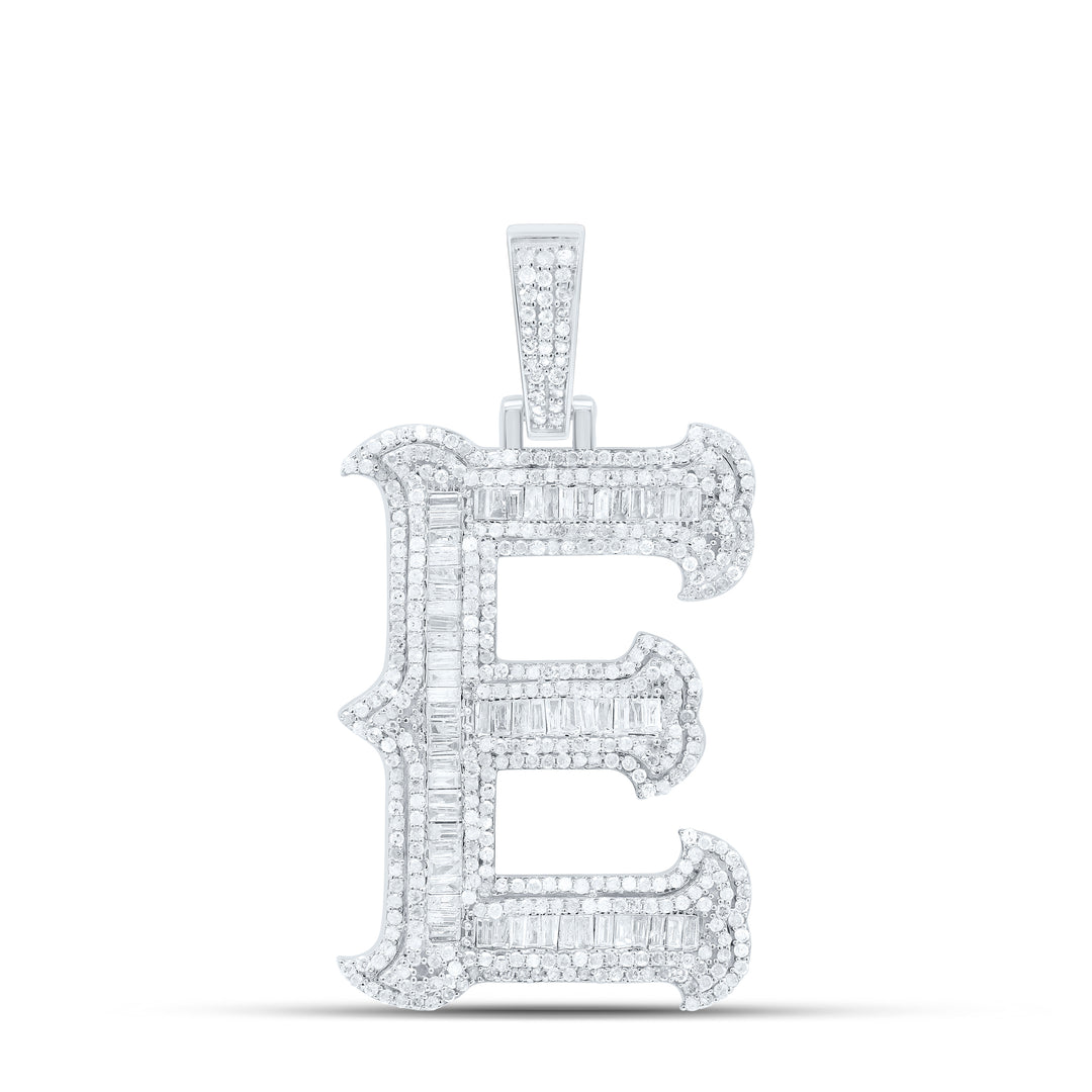 1 7/8CTW-NAT DIA P2P3 GIFT (35MM) INITIAL "E" PENDANT Daisy Joyeria