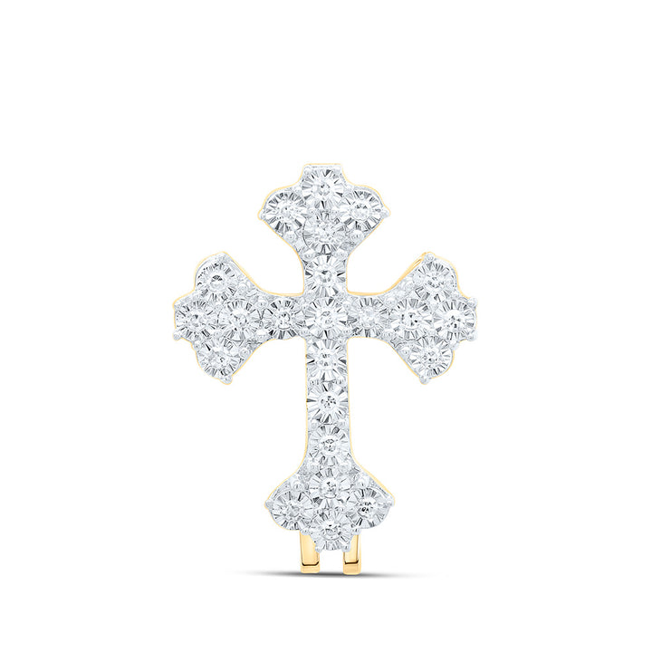 1/8CTW-NAT DIA NK CROSS BAIL Daisy Joyeria