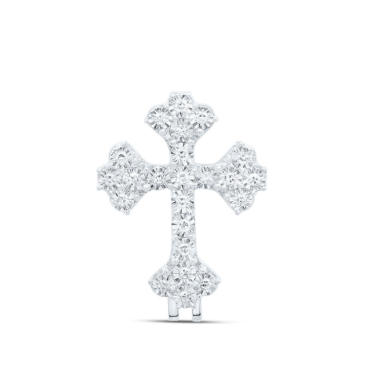 1/8CTW-NAT DIA NK CROSS BAIL Daisy Joyeria