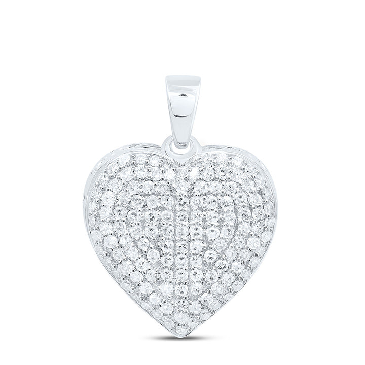 1/2CTW-NAT DIA NK FASHION HEART PENDANT Daisy Joyeria