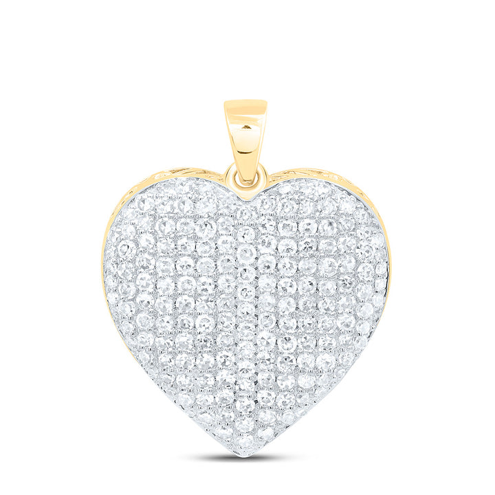 1CTW-NAT DIA NK FASHION HEART PENDANT Daisy Joyeria