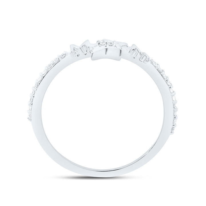1/10CTW-NAT DIA P1 GIFT "MOM" STAR  RING Daisy Joyeria