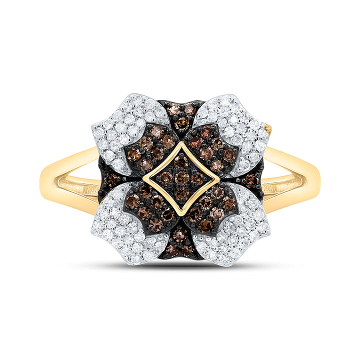 3/8CTW-NAT DIA P1 GIFT COGNAC NATURAL RING Daisy Joyeria