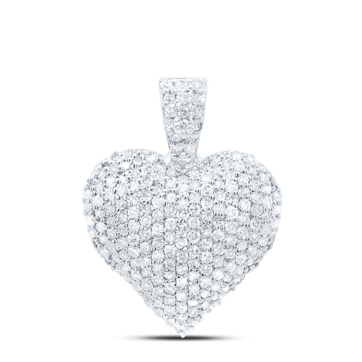 5/8CTW-NAT DIA P1 GIFT HEART PENDANT Daisy Joyeria