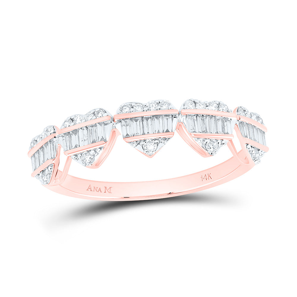 3/8CTW-NAT DIA ANA M FASHION HEART BAND Daisy Joyeria