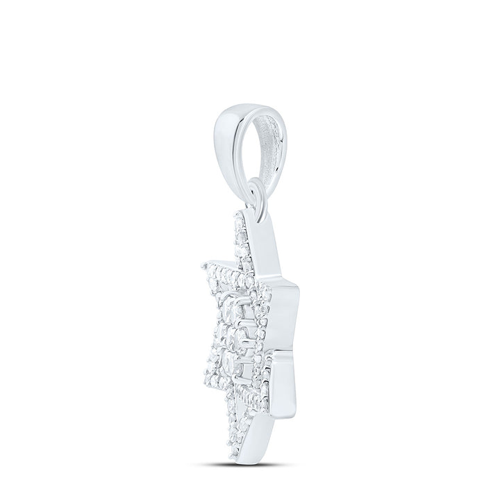1/3CTW-NAT DIA NK STAR OF DAVID PENDANT Daisy Joyeria