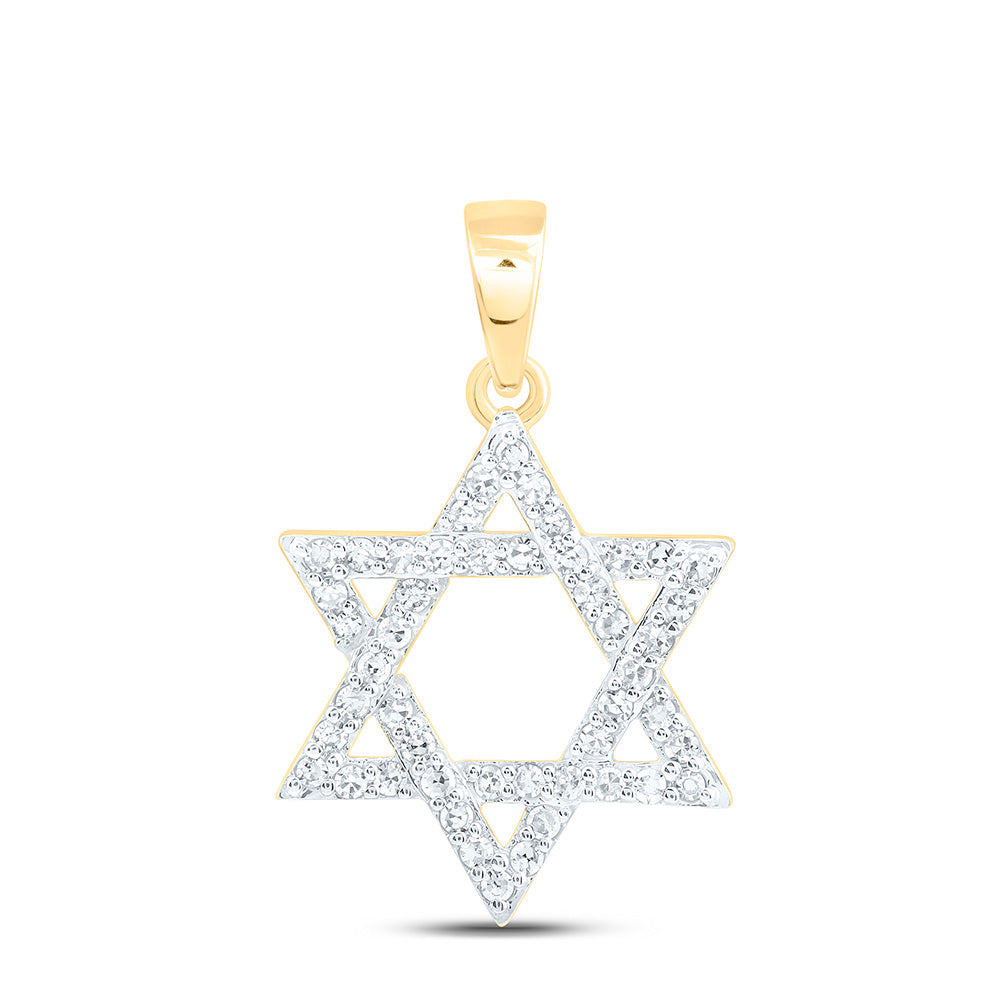 1/3CTW-NAT DIA NK  STAR OF DAVID PENDANT Daisy Joyeria