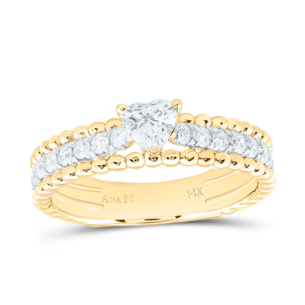 3/4CTW-NAT DIA ANA M 1/3CTW-CHT FASHION HEART BAND Daisy Joyeria