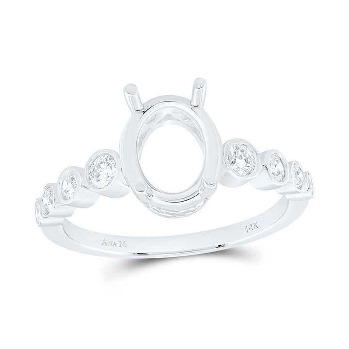 1/3CTW-NAT DIA ANA M 2 CTW-COV SEMI-MOUNT BRIDAL RING Daisy Joyeria