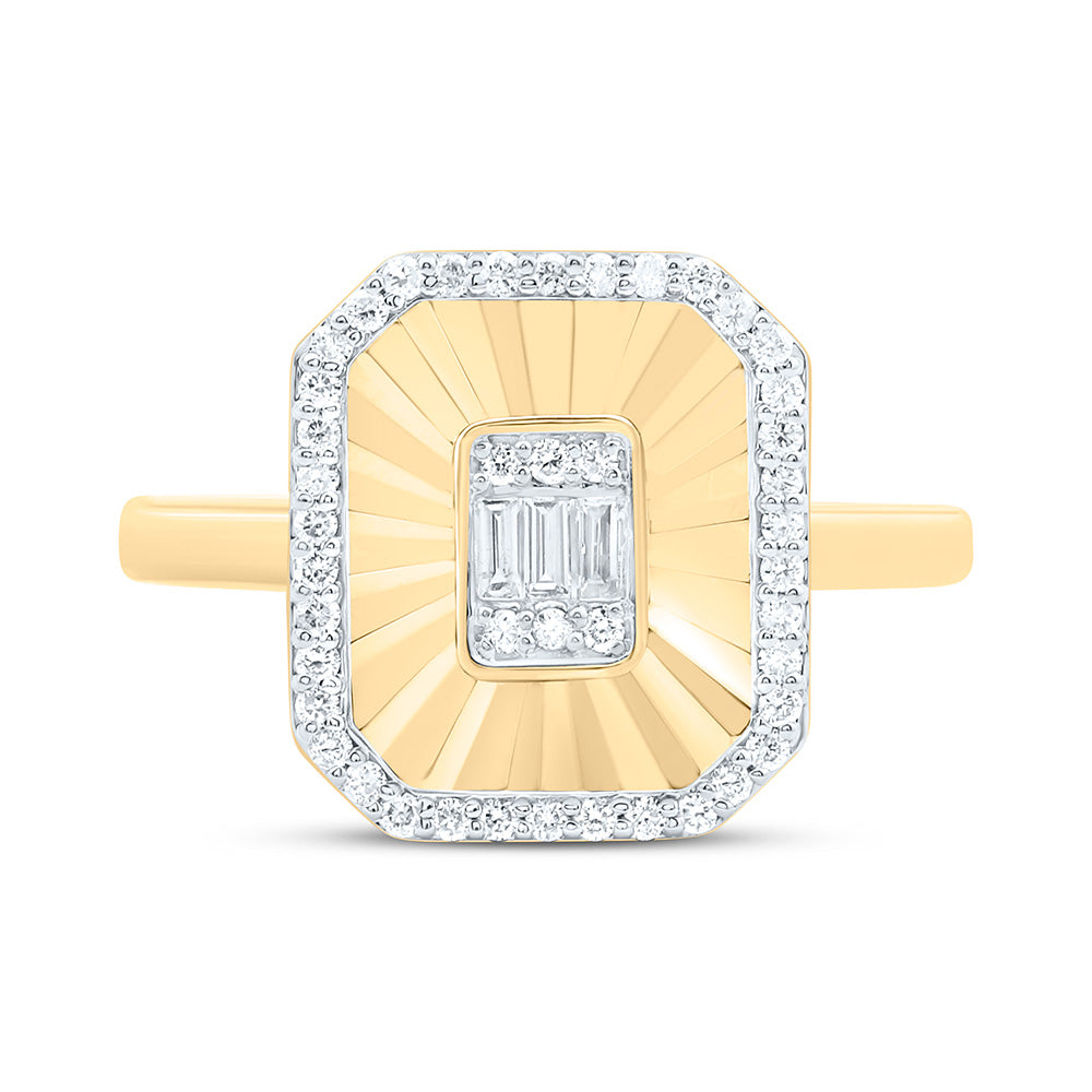 1/3CTW-NAT DIA CN FASHION EMERALD RING Daisy Joyeria