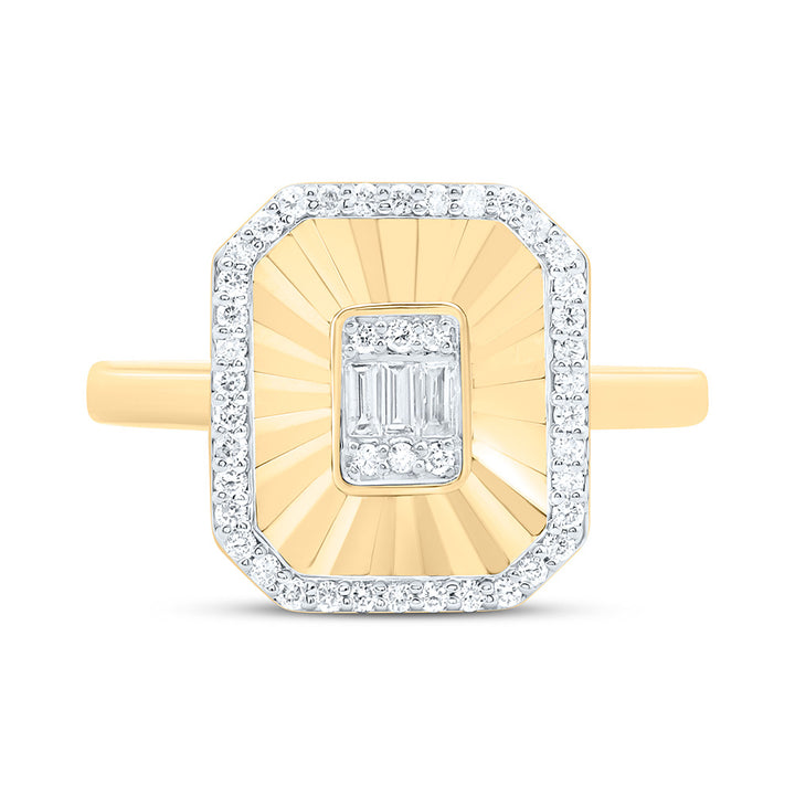 1/3CTW-NAT DIA CN FASHION EMERALD RING Daisy Joyeria