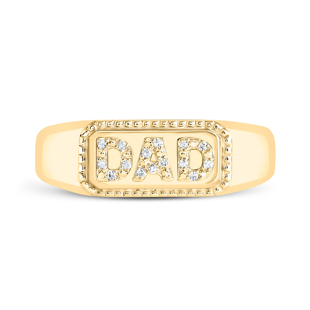 1/20CTW-NAT DIA P1 "DAD" MENS RING Daisy Joyeria