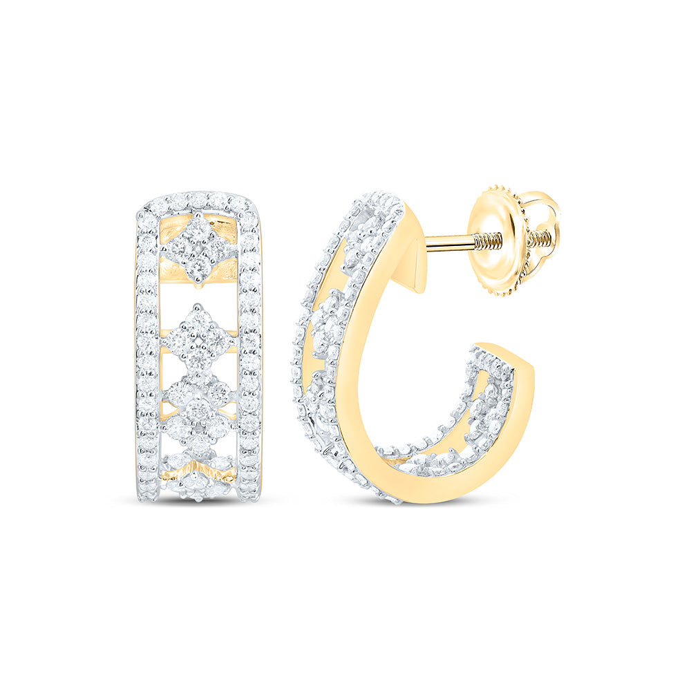 7/8CTW-NAT DIA ANA M FASHION HOOP EARRING Daisy Joyeria