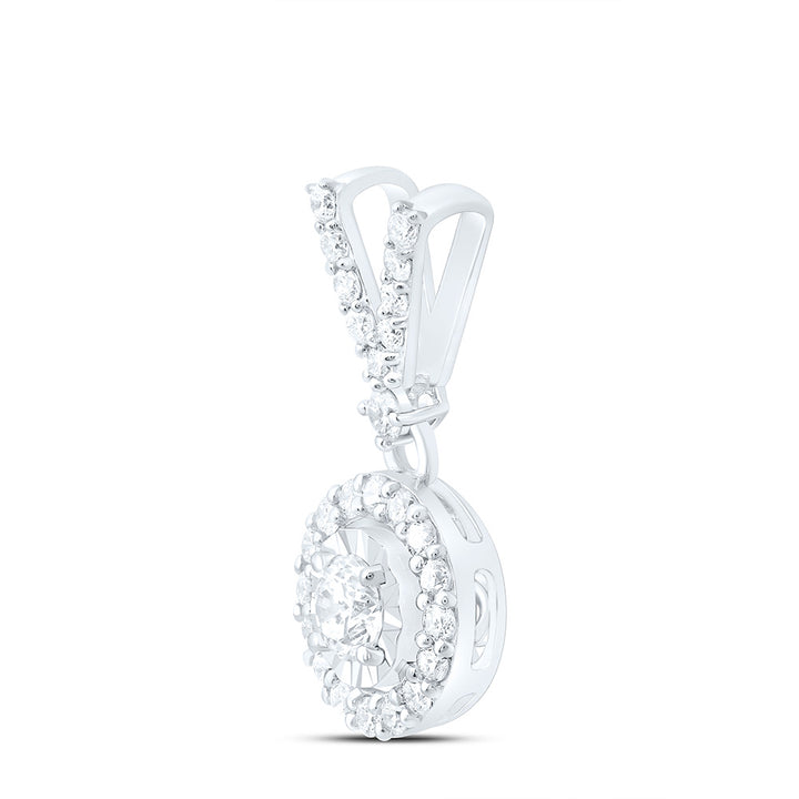 1/4CTW-NAT DIA ANA M FASHION ROUND PENDANT Daisy Joyeria