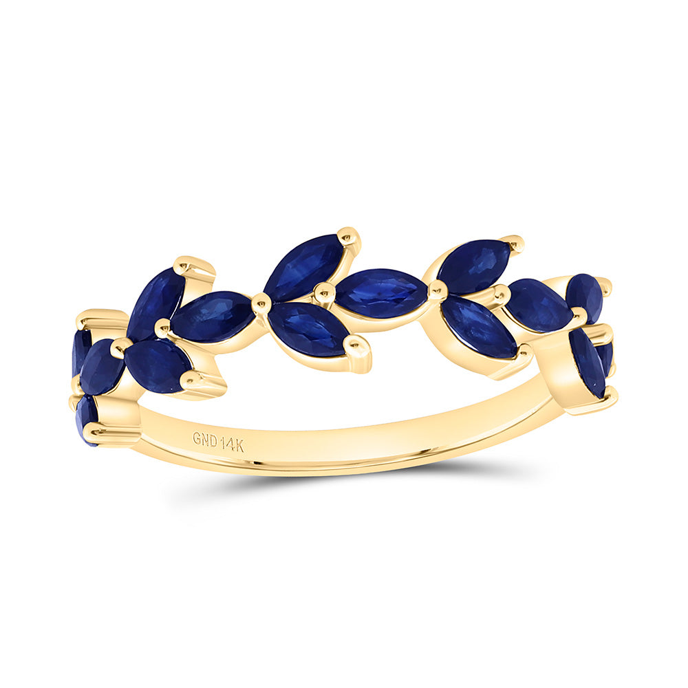 1 1/3CTW-MQ-BS NAT GEM MARQUISE RING Daisy Joyeria