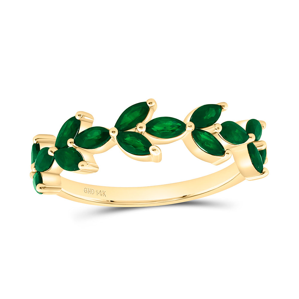 1 CTW-MQ-EM NAT GEM MARQUISE RING Daisy Joyeria