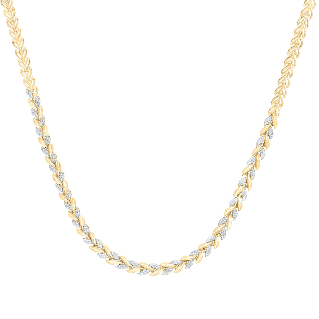 1 1/4CTW-NAT DIA CN FASHION NECKLACE (17 INCH) Daisy Joyeria
