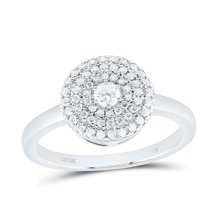 1/3CTW-NAT DIA CN FASHION ROUND RING Daisy Joyeria