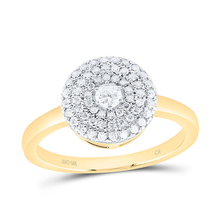 1/3CTW-NAT DIA CN FASHION ROUND RING Daisy Joyeria