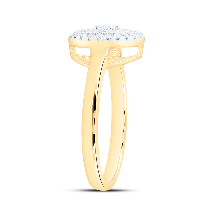 1/3CTW-NAT DIA CN FASHION ROUND RING Daisy Joyeria
