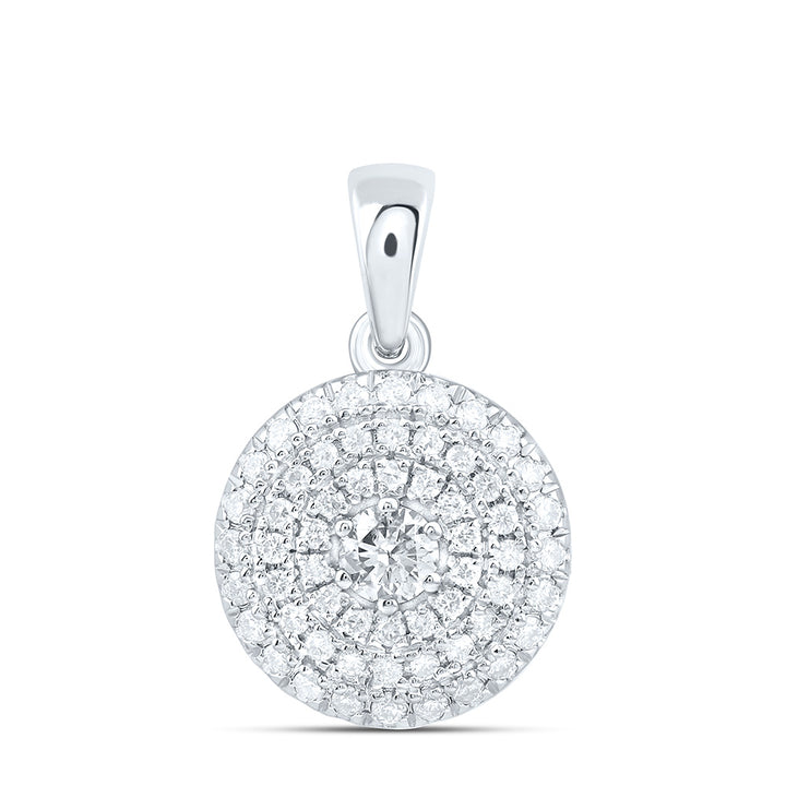 1/3CTW-NAT DIA CN FASHION ROUND PENDANT Daisy Joyeria