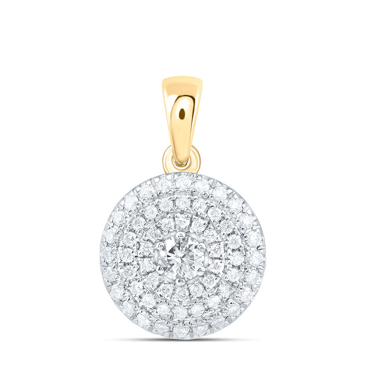 1/3CTW-NAT DIA CN FASHION ROUND PENDANT Daisy Joyeria