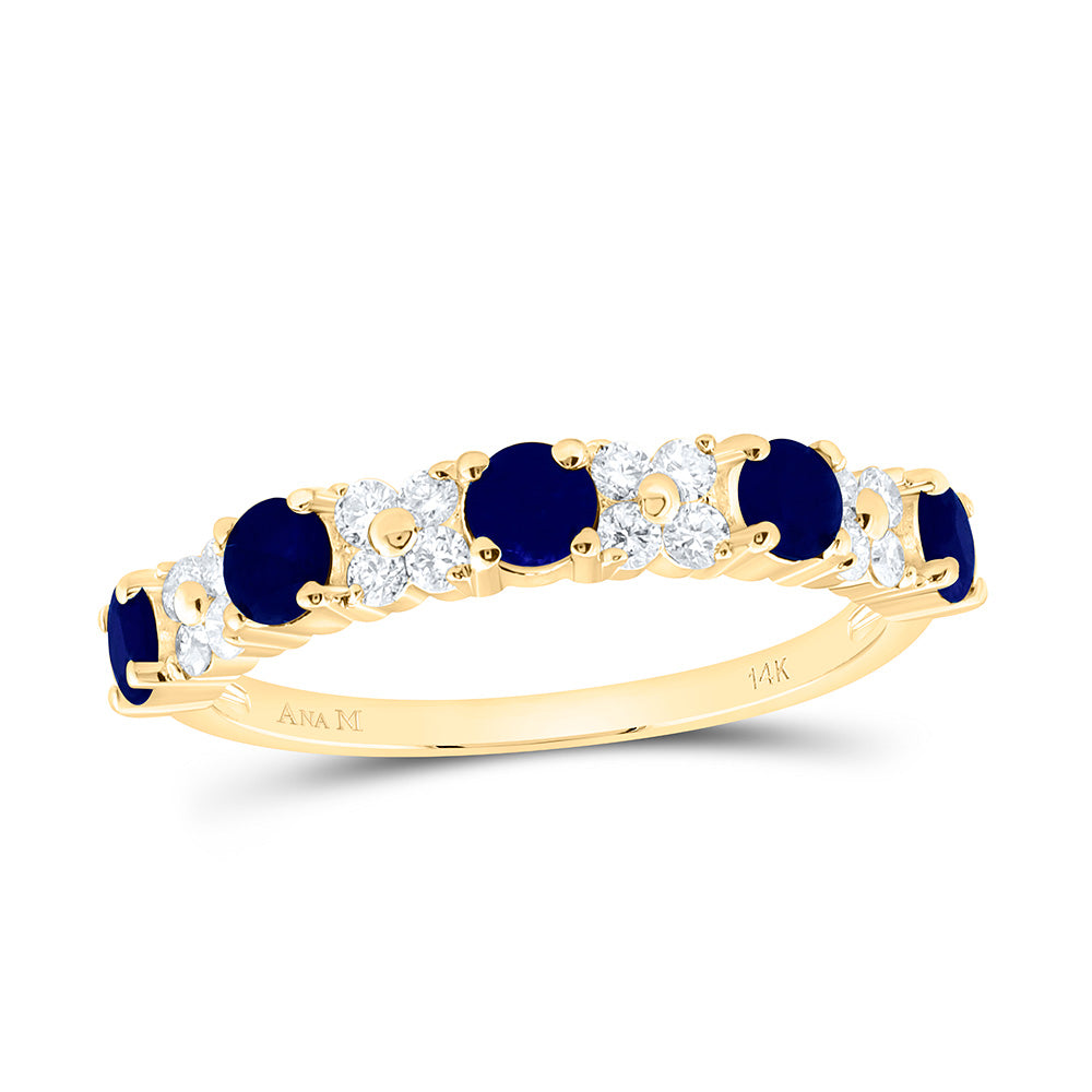 1/3CTW-NAT DIA ANA M 7/8CT RD-BS, NAT GEM RING Daisy Joyeria