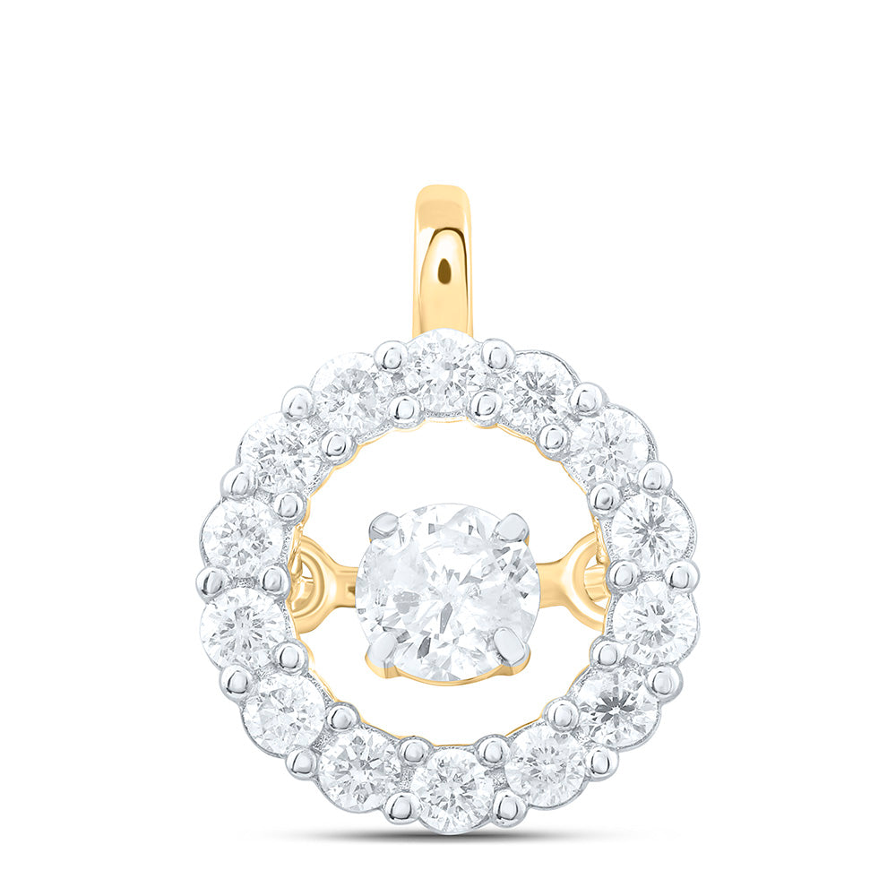1/4CTW-NAT DIA CN TWINKLE FASHION ROUND PENDANT Daisy Joyeria