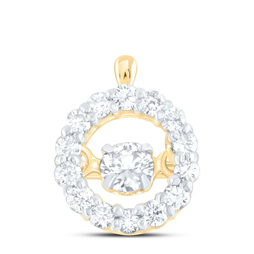 1/4CTW-NAT DIA CN TWINKLE FASHION ROUND PENDANT Daisy Joyeria