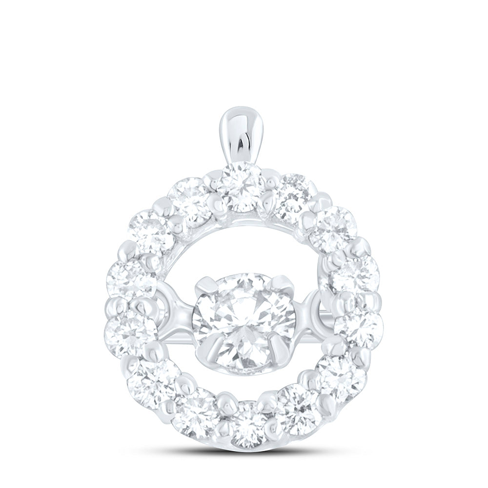 1/4CTW-NAT DIA CN TWINKLE FASHION ROUND PENDANT Daisy Joyeria