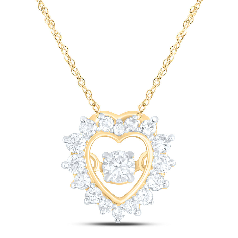 1/5CTW-NAT DIA CN TWINKLE FASHION HEART PENDANT Daisy Joyeria