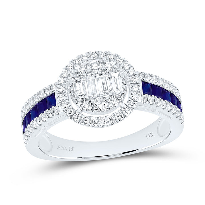 5/8CTW-NAT DIA ANA M 5/8CT-PR-BS NAT GEM ROUND RING Daisy Joyeria