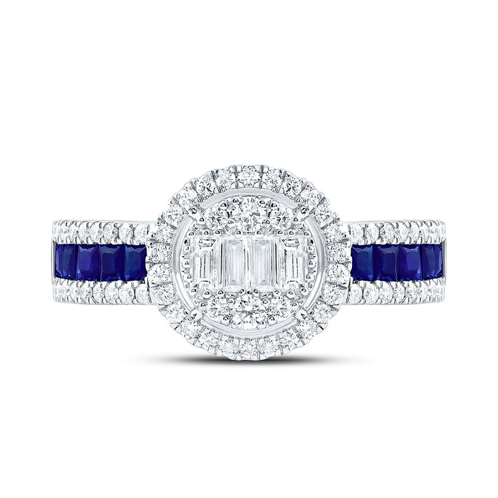 5/8CTW-NAT DIA ANA M 5/8CT-PR-BS NAT GEM ROUND RING Daisy Joyeria