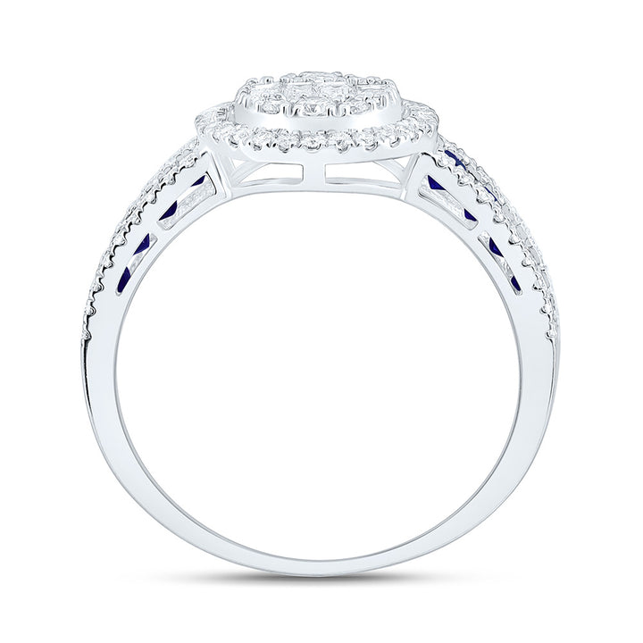 5/8CTW-NAT DIA ANA M 5/8CT-PR-BS NAT GEM ROUND RING Daisy Joyeria
