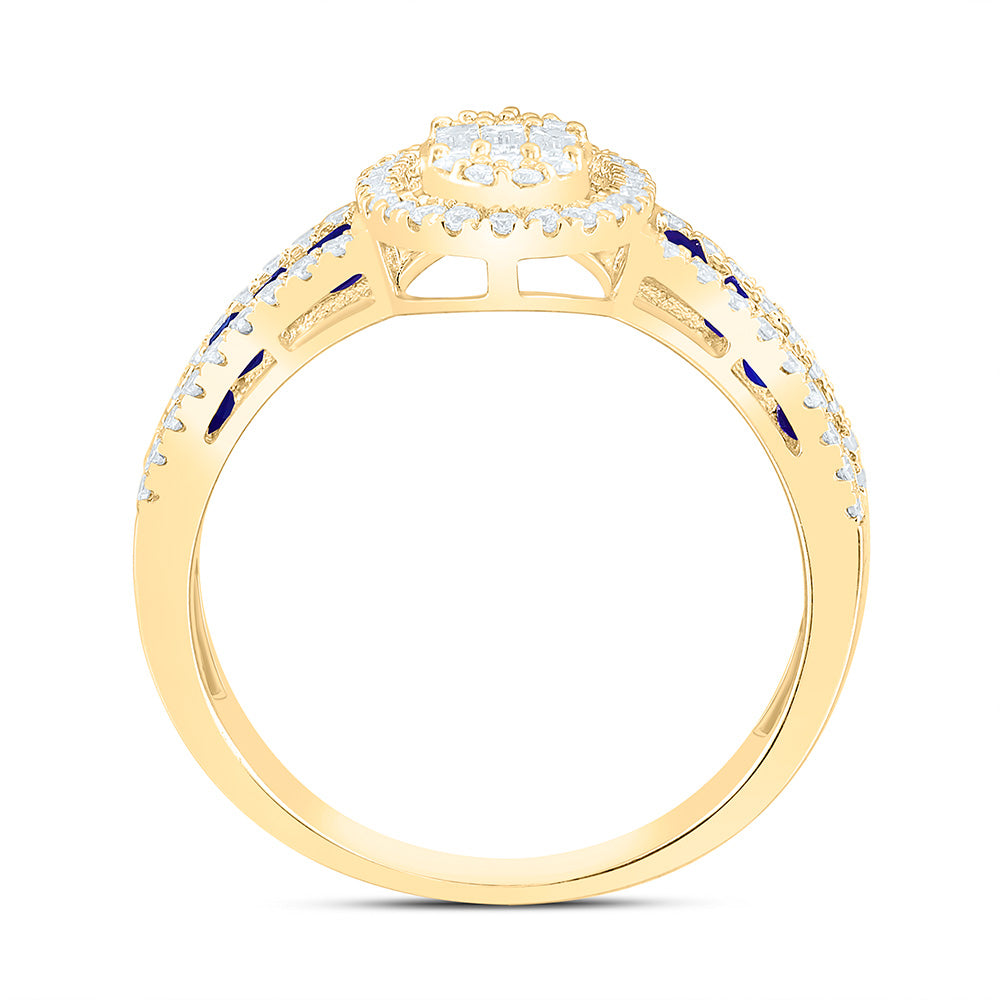 1/2CTW-NAT DIA ANA M 5/8CT-PR-BS NAT GEM OVAL RING Daisy Joyeria