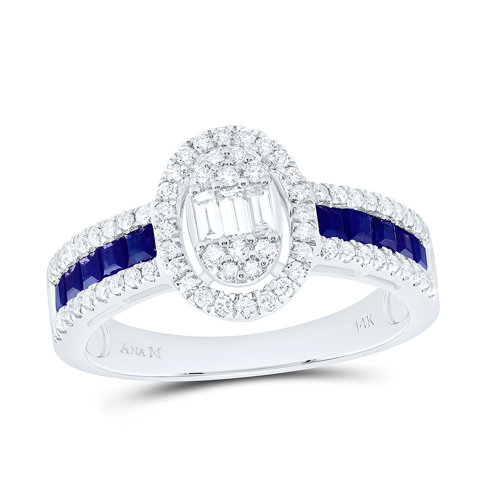 1/2CTW-NAT DIA ANA M 5/8CT-PR-BS NAT GEM OVAL RING Daisy Joyeria