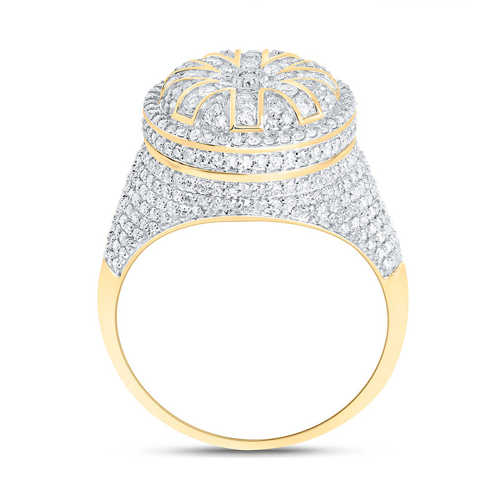 1 1/2CTW-NAT DIA NK ROUND MEN'S RING Daisy Joyeria