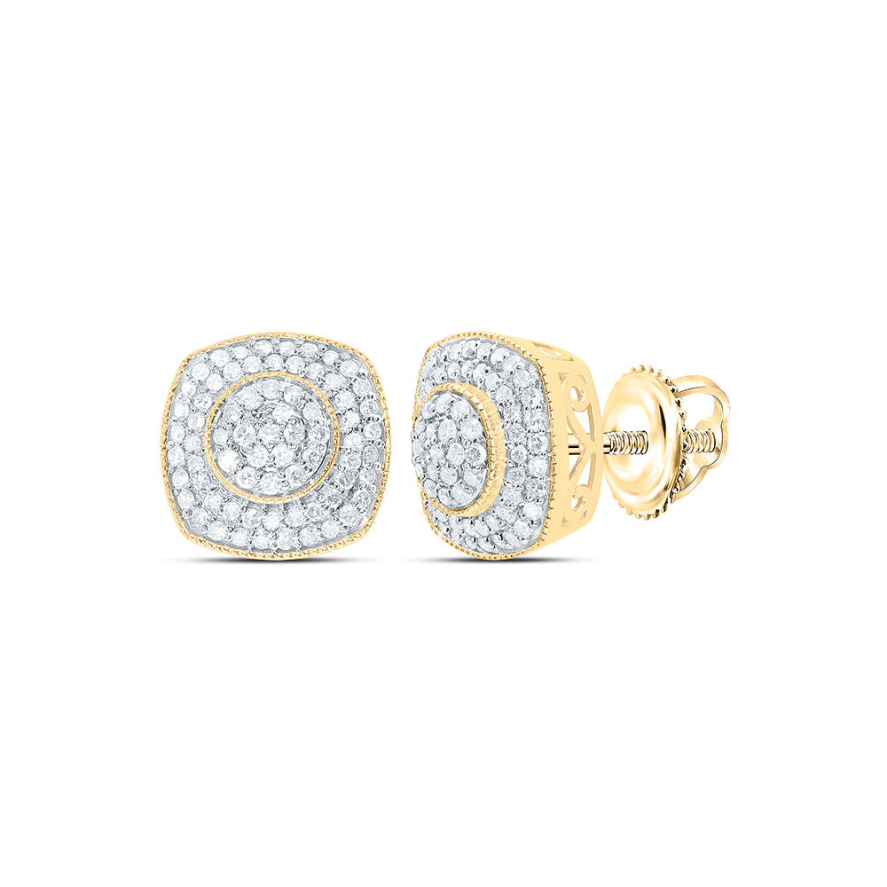 1/2CTW-NAT DIA NK FASHION CUSHION EARRING Daisy Joyeria